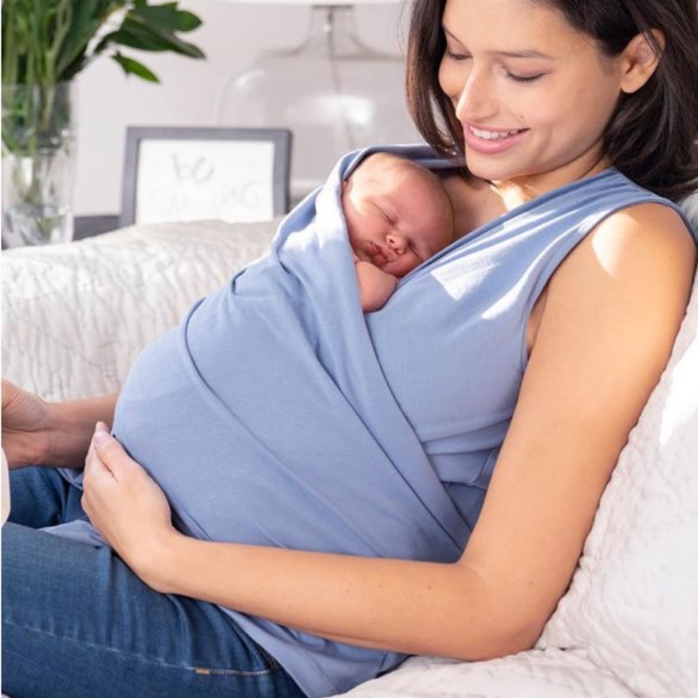 Seraphine maternity skin to skin wrap shirt
